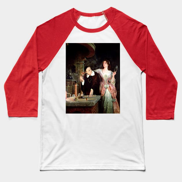 The Laboratory - John Collier Baseball T-Shirt by forgottenbeauty